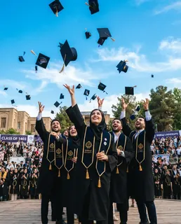 نمونه خروجی پرامپت «مراسم فارغالتحصیلی»، ساختهشده با هوش مصنوعی