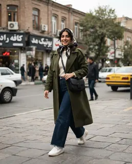 نمونه خروجی پرامپت «استریتاستایل فشن»، ساختهشده با هوش مصنوعی