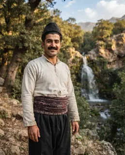 نمونه خروجی پرامپت «لباس سنتی لری»، ساختهشده با هوش مصنوعی